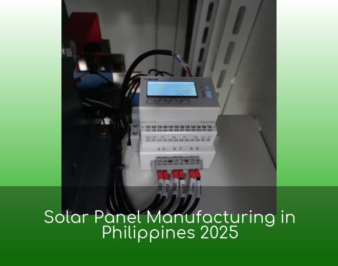 Solar Panel Manufacturing in Philippines 2025